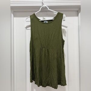 Old Navy Olive Green Ribbed Tank Top